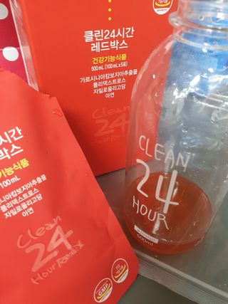 클린24시간 레드박스 1BOX(5포) + 전용보틀(500ml) — 5점을 준 리뷰어가 2024년 1월 올린 사용 사진