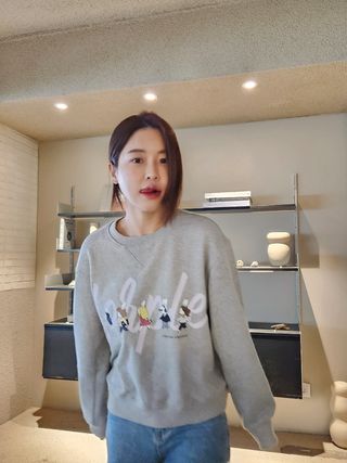 [포플X베니] 쓰담 베니 맨투맨 (기모) / 굳럭 베니 맨투맨 / 출근길 베니 맨투맨 — 5점을 준 리뷰어가 2022년 11월 올린 사용 사진