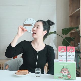 아이비웰니스 빵순이 식탁 위의 필수템! 빵순이 효소 키위맛 100포 + 석류맛 14포 (총 114포) — 5점을 준 리뷰어가 2022년 12월 올린 사용 사진