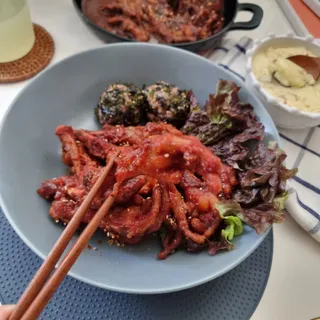 [닭집아들] 직화마라국물닭발 & 직화통뼈닭발 — 5점을 준 리뷰어가 2024년 3월 올린 사용 사진
