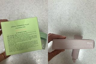 캄프 미스티 포레스트 퍼퓸드 핸드 크림, 향수 핸드 크림 ｜ 캄프 풋귤 플루이드 카밍패드 — 3점을 준 리뷰어가 2024년 6월 올린 사용 사진