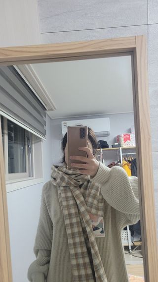 노르딕아일랜드 머플러 아이슬란드 체크 — 4점을 준 리뷰어가 2021년 11월 올린 사용 사진