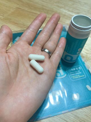 메디타민 인체유래 비피더스 포스트 프로바이오틱스 — 5점을 준 리뷰어가 2021년 3월 올린 사용 사진