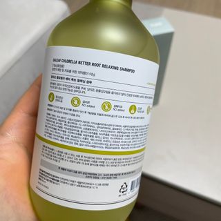 달리프 클로렐라 베러 루트 릴렉싱 샴푸 500ml — 5점을 준 리뷰어가 2021년 1월 올린 사용 사진