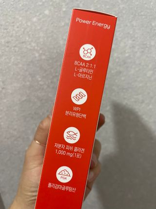 [인디닥터] 타이탄 BCAA 프로틴 젤리스틱 — 4점을 준 리뷰어가 2022년 5월 올린 사용 사진