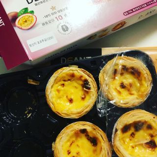 디앙뜨 포르투갈 에그타르트 오리지널 맛+패션후르츠+초콜릿타르트 맛 중 택1 — 5점을 준 리뷰어가 2021년 7월 올린 사용 사진
