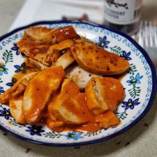 굽네몰 [굽네] 소스가 맛있는 닭가슴살 슬라이스 4종 — 4점을 준 리뷰어가 2021년 11월 올린 사용 사진