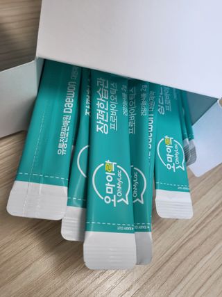 [유산균] 오마이락 장편한습관 프로바이오틱스 30P — 5점을 준 리뷰어가 2022년 11월 올린 사용 사진