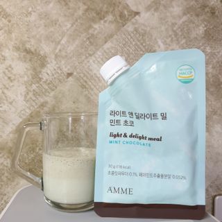 아므_이너뷰티 라이트 앤 딜라이트 밀 민트 초코 — 5점을 준 리뷰어가 2021년 7월 올린 사용 사진