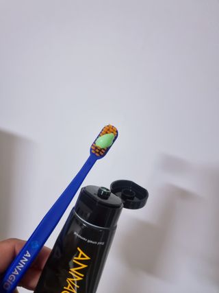 [지오클린] 안나지오 구취케어  기능성 치약 칫솔 세트 (칫솔 5 개+치약 100g 1 개 ) — 5점을 준 리뷰어가 2022년 7월 올린 사용 사진