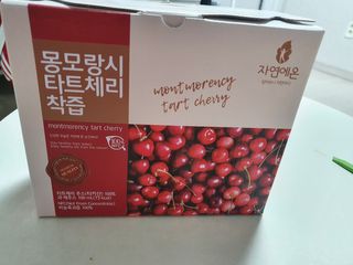 자연에온 몽모랑시 타트체리 착즙 100mL 10개입 2BOX — 5점을 준 리뷰어가 2021년 1월 올린 사용 사진