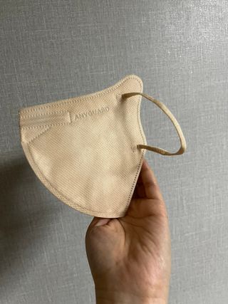 애니가드 셋업마스크 4컬러 각 10매입 [크리미베이지, 캐시미어로즈, 초콜렛브라운, 미드나잇네이비] — 5점을 준 리뷰어가 2022년 2월 올린 사용 사진