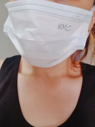 건강누리인터내셔날 (마스크 특집) 7DAYS 컬러마스크 (컬러7매)+ KMC 프리미엄 덴탈마스크(50매) — 5점을 준 리뷰어가 2022년 7월 올린 사용 사진
