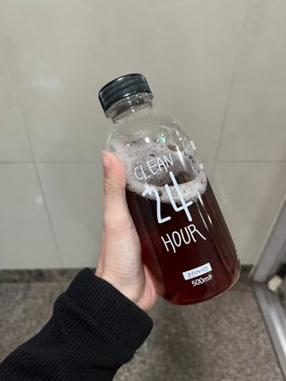 클린24시간 1BOX(5포) + 전용보틀(500ml) — 4점을 준 리뷰어가 2022년 10월 올린 사용 사진