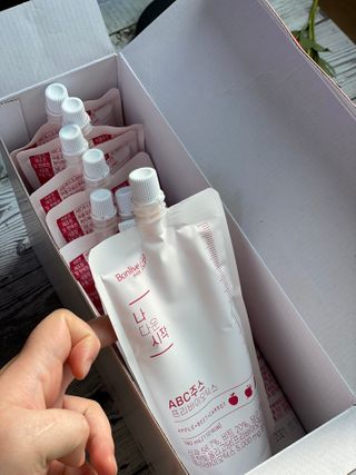 12월 15일 출시, 건강기능식품 브랜드 본리브 나 다운 시작 제품 3종 — 5점을 준 리뷰어가 2020년 12월 올린 사용 사진