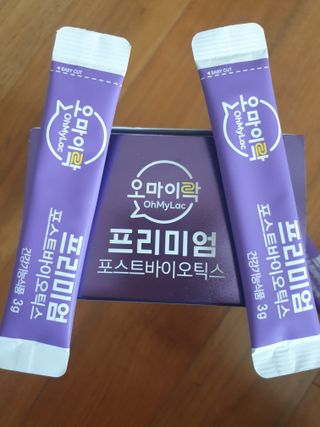[유산균] 오마이락 프리미엄 포스트바이오틱스 30P — 5점을 준 리뷰어가 2022년 12월 올린 사용 사진