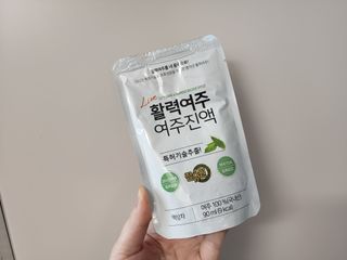 참유원 특허제조 활력 여주진액 여주즙 50포 — 5점을 준 리뷰어가 2022년 3월 올린 사용 사진