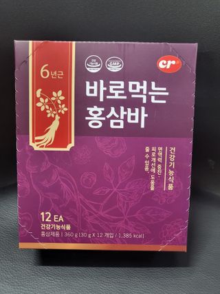 씨알푸드 건강기능식품 6년근 홍삼 함유, 바로먹는 홍삼바 30g 12개입 — 4점을 준 리뷰어가 2022년 3월 올린 사용 사진