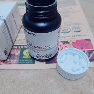 메디타민 원헌드레드 MSM 2000 — 5점을 준 리뷰어가 2021년 5월 올린 사용 사진