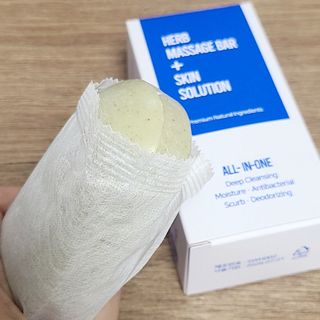 제이제이바이오 허브마사지바 올인원 알약비누 — 5점을 준 리뷰어가 2022년 3월 올린 사용 사진