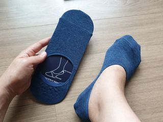 [사이즈가 있는 양말 필로이]남자 덧신 6족 선물 세트_나를 위한 선물or마음을 전하는 선물【 S, M, L, XL】 — 5점을 준 리뷰어가 2022년 6월 올린 사용 사진