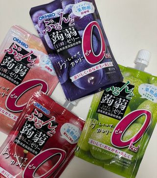 ORIHIRO 오리히로 곤약젤리 제로칼로리 130g 4종 4팩(맛별로 1팩씩) — 4점을 준 리뷰어가 2023년 1월 올린 사용 사진
