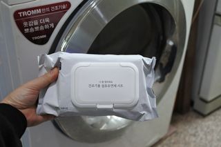[생활공작소] 건조기용 섬유유연제 시트 80매 x 2입 — 5점을 준 리뷰어가 2021년 2월 올린 사용 사진