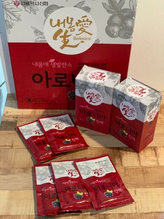 서울약사신협_내몸애생발란스아로니아_70ml x 30포 — 5점을 준 리뷰어가 2021년 7월 올린 사용 사진