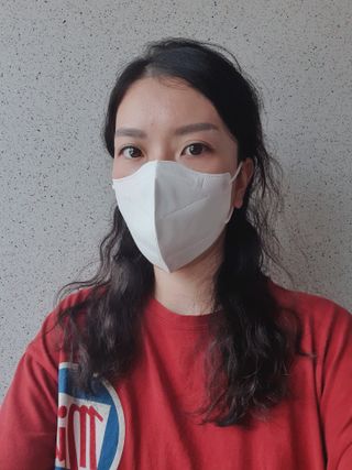 [에버그린] 2D 새부리형 KF80 중형 화이트 25매 — 5점을 준 리뷰어가 2021년 8월 올린 사용 사진