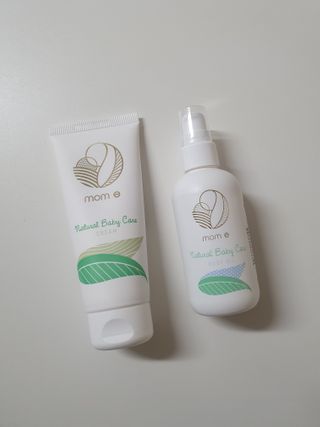 mom e 맘이 내추럴 베이비 케어 크림+바디오일 — 5점을 준 리뷰어가 2021년 1월 올린 사용 사진
