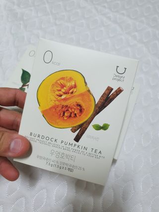 딜라이트 프로젝트 블렌딩티 우엉호박티, 히비후르츠티, 쟈스민캐모티 — 5점을 준 리뷰어가 2021년 7월 올린 사용 사진
