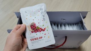 헬스업 착한세끼 타트체리 — 4점을 준 리뷰어가 2021년 5월 올린 사용 사진