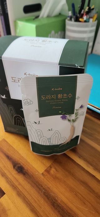 K-doraji K도라지 황초수 목에좋은 도라지 음료 80ml*7봉 — 5점을 준 리뷰어가 2022년 7월 올린 사용 사진