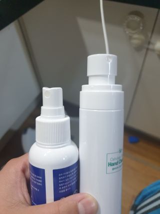 셀바이져 항균 스프레이 핸드워시 + 키즈세정제 SET — 5점을 준 리뷰어가 2021년 3월 올린 사용 사진