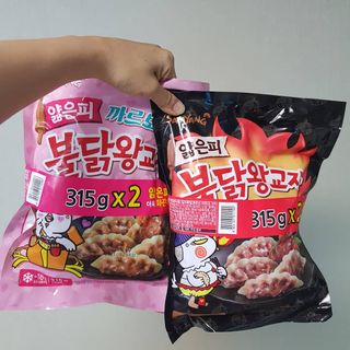 삼양냉동 [삼양] 얇은피불닭왕교자+얇은피까르보불닭왕교자 총4팩 — 5점을 준 리뷰어가 2021년 2월 올린 사용 사진