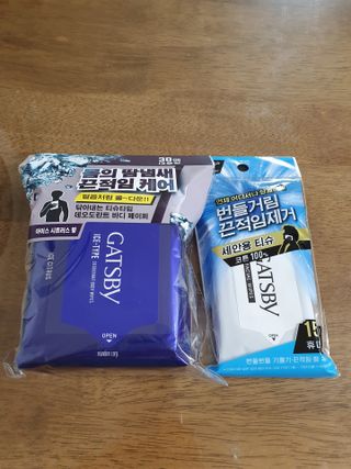 [갸스비] 땀, 유분의 불쾌함을 한 장으로 싹싹 훼이셜 페이퍼 15매 , 바디 페이퍼 30매 2종구성 — 4점을 준 리뷰어가 2021년 5월 올린 사용 사진
