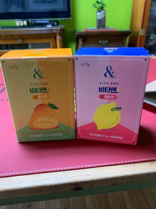 비타앤C 레몬맛, 망고맛 — 4.5점을 준 리뷰어가 2021년 7월 올린 사용 사진