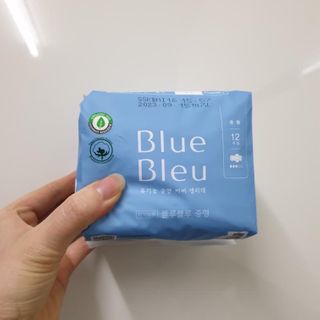 블루블루 유기농 순면 커버 생리대 — 4.5점을 준 리뷰어가 2021년 2월 올린 사용 사진