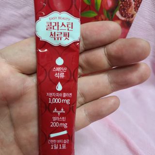 서울에프엔비 콜라스틴 3종 뷰티젤리스틱 45입 [ABC핏 15입 /  석류핏 15입 / 청스피루리나 15입] — 5점을 준 리뷰어가 2021년 7월 올린 사용 사진