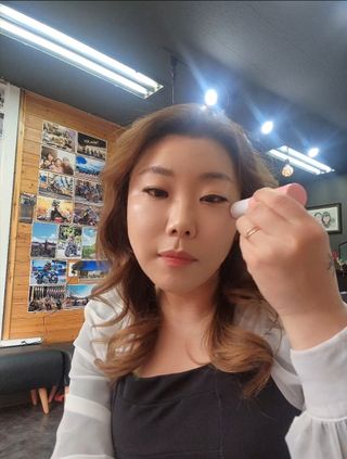 스킨큐어 산다화 카멜리아 안티 링클 멀티밤 — 5점을 준 리뷰어가 2023년 1월 올린 사용 사진