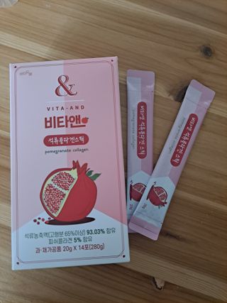 비타앤 석류콜라겐스틱 — 5점을 준 리뷰어가 2021년 4월 올린 사용 사진