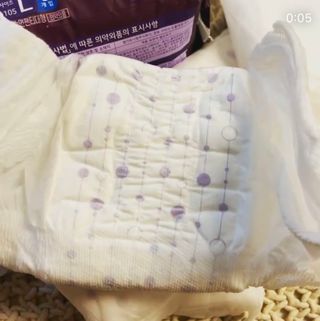 LG유니참 쏘피SOFY [SOFY] 안심숙면팬티 리뉴얼 — 5점을 준 리뷰어가 2021년 3월 올린 사용 사진