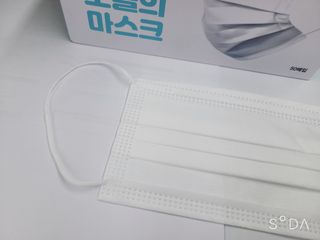 [심폐소생소] 오늘의마스크 KF-AD 비말차단 황사 여름용 마스크 — 4점을 준 리뷰어가 2021년 10월 올린 사용 사진