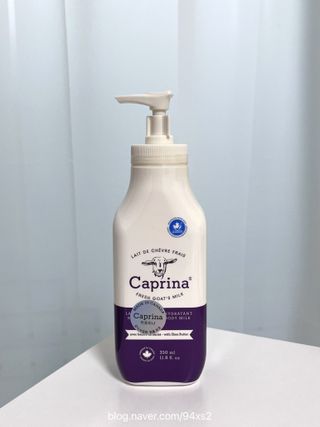 [카프리나]프레쉬 산양밀크 어메이징 바디로션 350ml (시어버터 향) — 5점을 준 리뷰어가 2023년 6월 올린 사용 사진