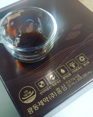 [광동제약] 광옥고 홍삼 본 밸런스 1박스 30포 — 5점을 준 리뷰어가 2021년 9월 올린 사용 사진