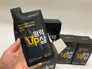 [이뮤니티플러스] 최고급녹용과 국내산 6년근 홍삼으로 활력업!!_ 활력UP삼 30포 1box — 5점을 준 리뷰어가 2022년 6월 올린 사용 사진