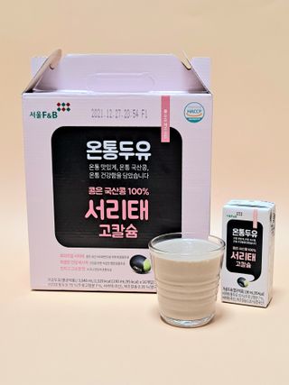 서울에프엔비 온통두유 서리태 고칼슘 190mL — 5점을 준 리뷰어가 2021년 11월 올린 사용 사진