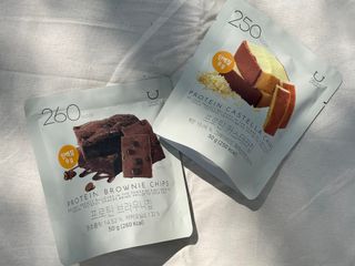 신상품) 딜라이트 프로젝트 프로틴  브라우니칩/ 카스테라칩 총 6EA — 5점을 준 리뷰어가 2022년 6월 올린 사용 사진