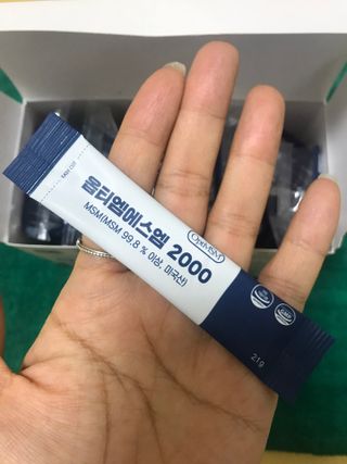 바른비타민 옵티엠에스엠2000 1박스 60포 관절 연골 복합건강기능식품 — 4점을 준 리뷰어가 2021년 6월 올린 사용 사진