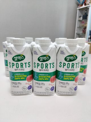 셀렉스스포츠 셀렉스 스포츠 웨이 프로틴 복숭아_ 330ml x 12팩 — 5점을 준 리뷰어가 2021년 10월 올린 사용 사진